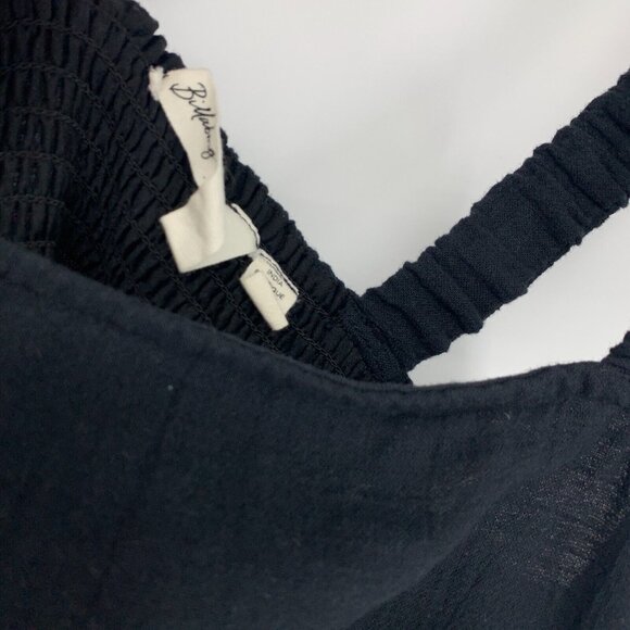 Billabong Sincerely Jules Dress Black Tie Waist Ruffle Mini - Picture 5 of 12